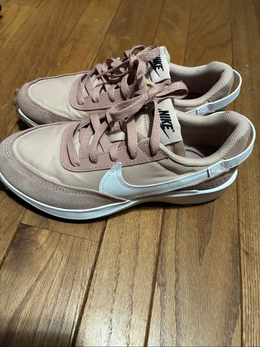 Nike Women's Waffle Debut in Blush Pink and White
